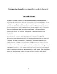 A Comparative Study Between Capitalism & Islamic Economic.docx