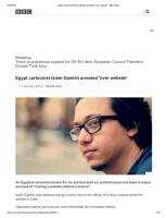 Egypt cartoonist Islam Gawish arrested 'over website' - BBC News.pdf