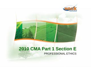 New CMA Part 1 Section E.pptx